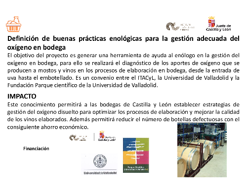 Definición de buenas prácticas enológicas para la gestión adecuada del oxígeno en bodega