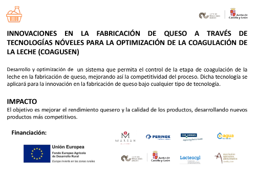 INNOVACIONES EN LA FABRICACIÓN DE QUESO A TRAVÉS DE TECNOLOGÍAS NÓVELES PARA LA OPTIMIZACIÓN DE LA COAGULACIÓN DE LA LECHE (COAGUSEN)