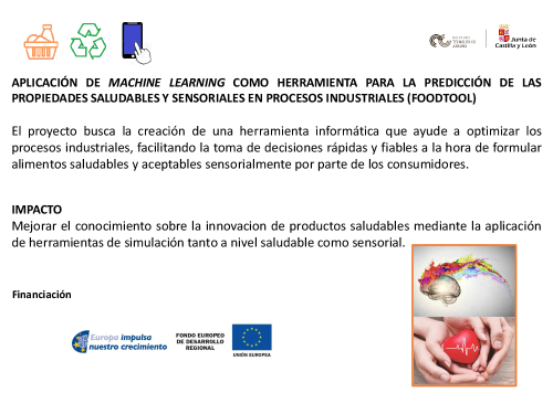 APLICACIÓN DE MACHINE LEARNING COMO HERRAMIENTA PARA LA PREDICCIÓN DE LAS PROPIEDADES SALUDABLES Y SENSORIALES EN PROCESOS INDUSTRIALES  (FOODTOOL)